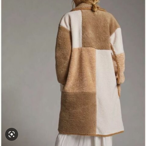 Anthropologie Pilcro Sherpa color blocked coat - Picture 2 of 4